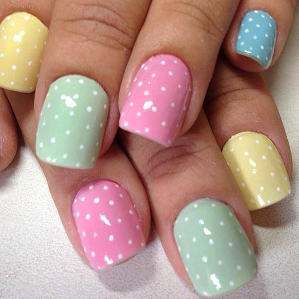 Colorful Dot Nail Art
