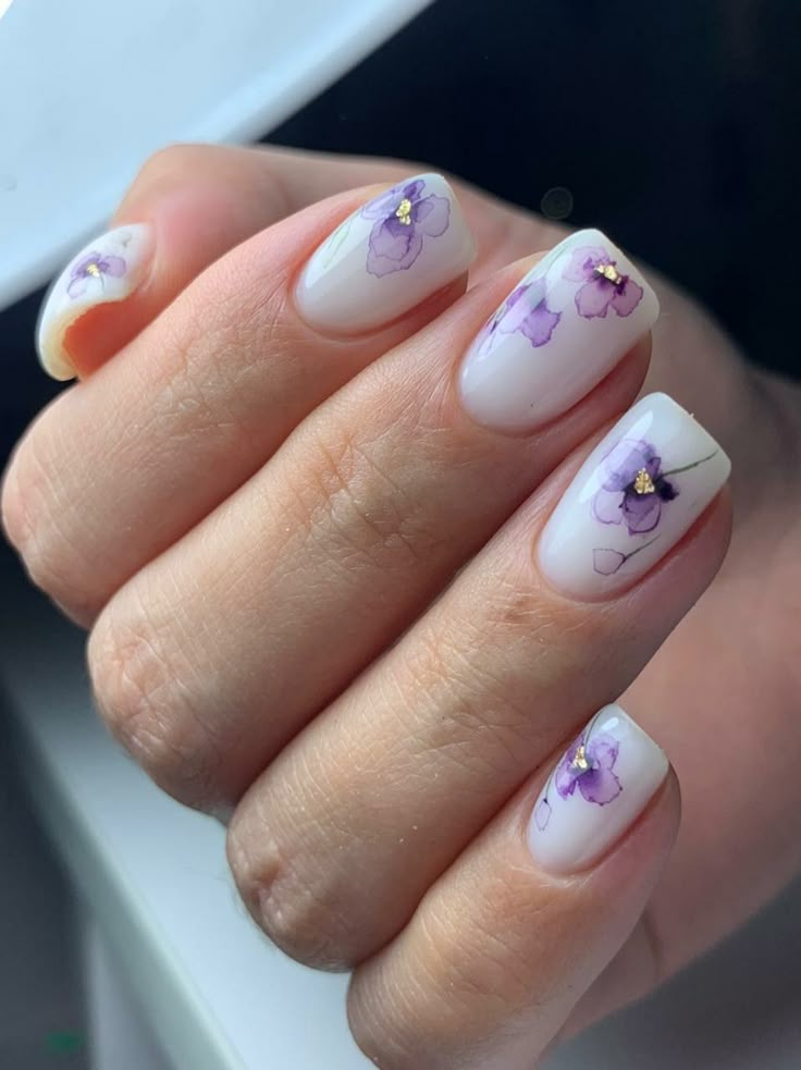 Abstract Watercolor Blooms
